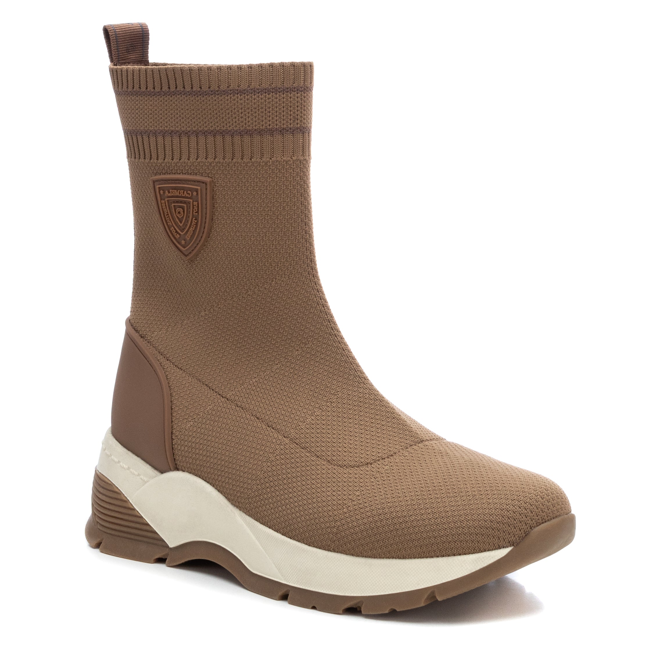 Carmela 16033702 bottine sneaker femme marron textile