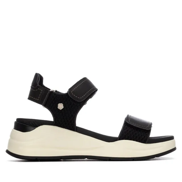 Carmela 16328502 sandales femme cuir noir scratch