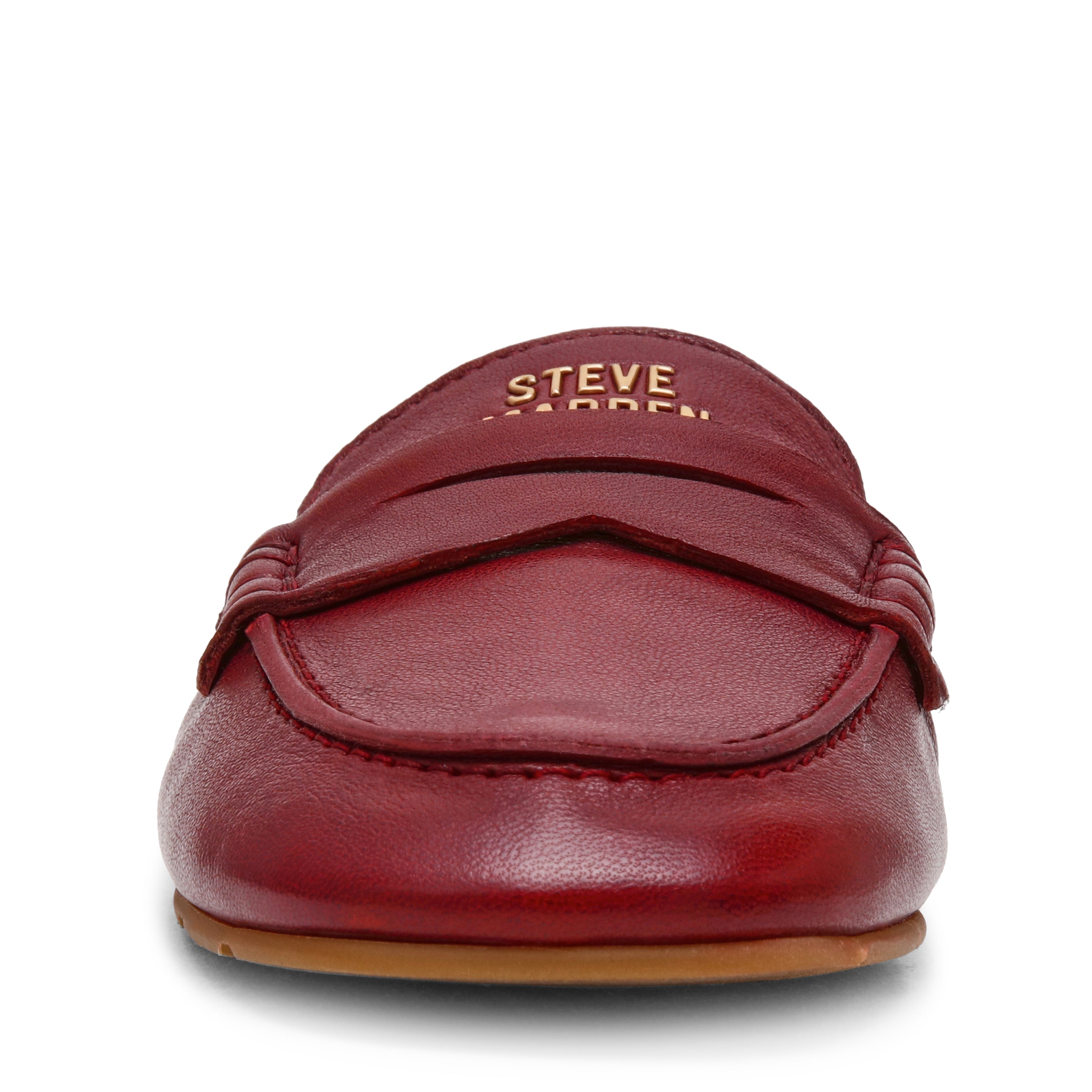 Steve Madden Newbury mocassins cuir bordeaux