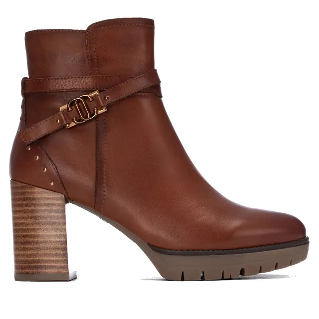 Carmela 16428002 boots femme cuir camel semelle crantée