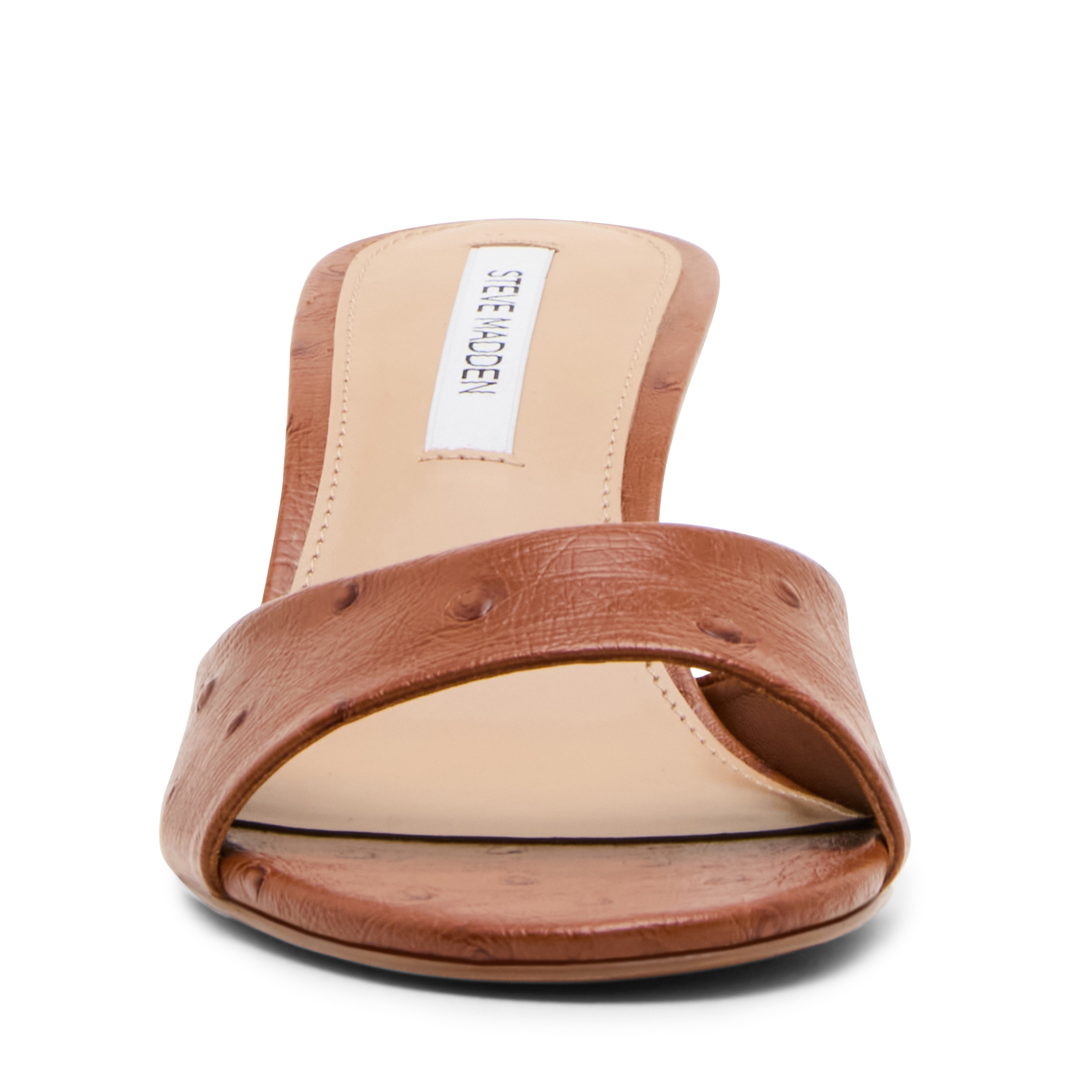 Steve Madden Kendrix-Ost mule cuir cognac talon 6,3 cm