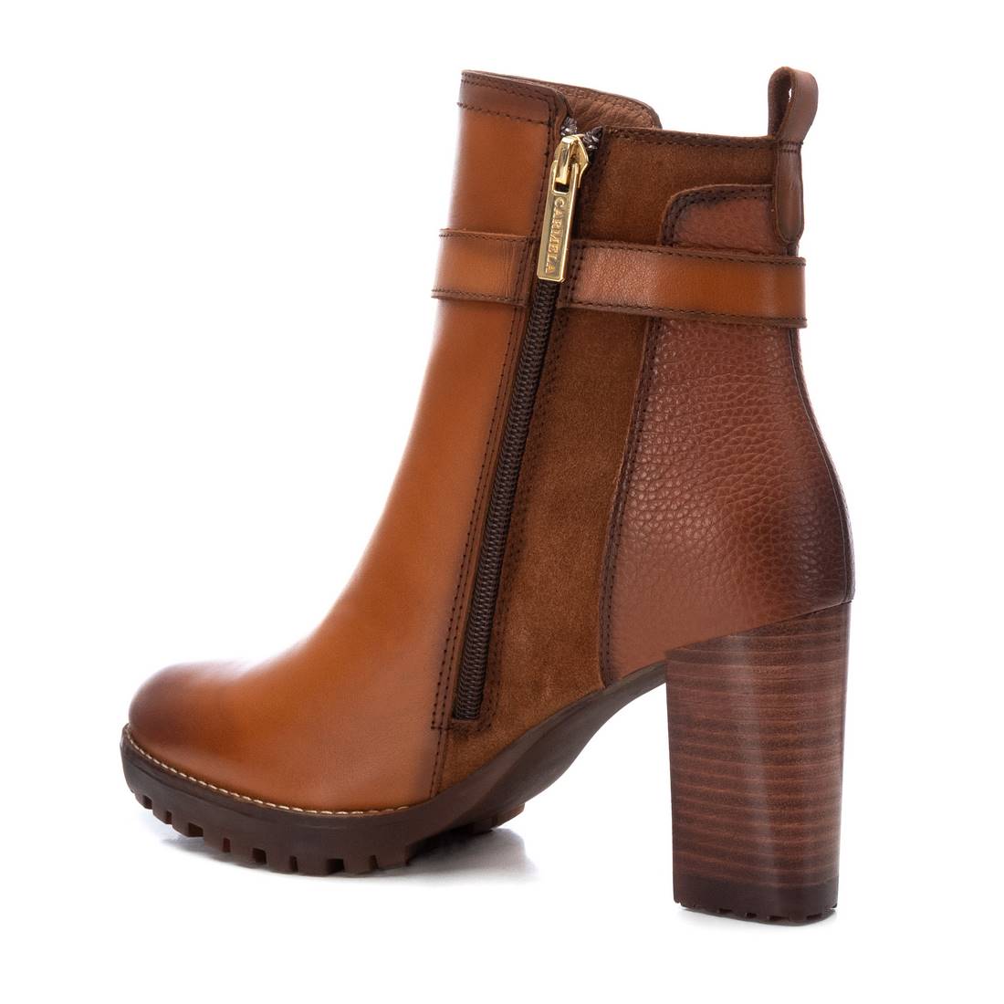Carmela 16104502 bottines cuir marron talon 8 cm