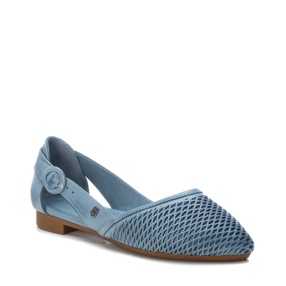 Carmela 16076006 ballerine femme bleue cuir plate