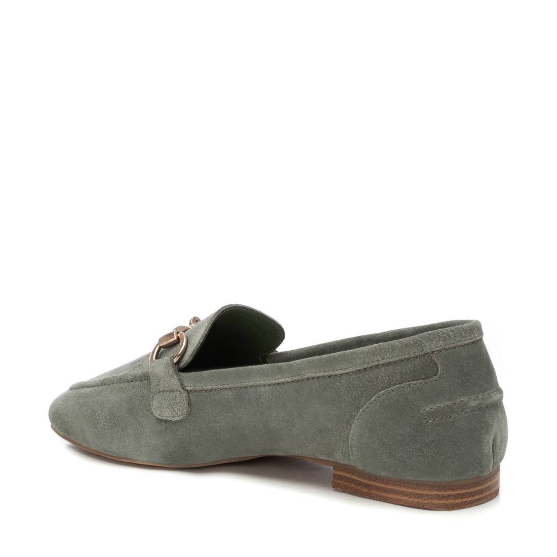 Carmela 16217503 mocassins femme kaki cuir véritable