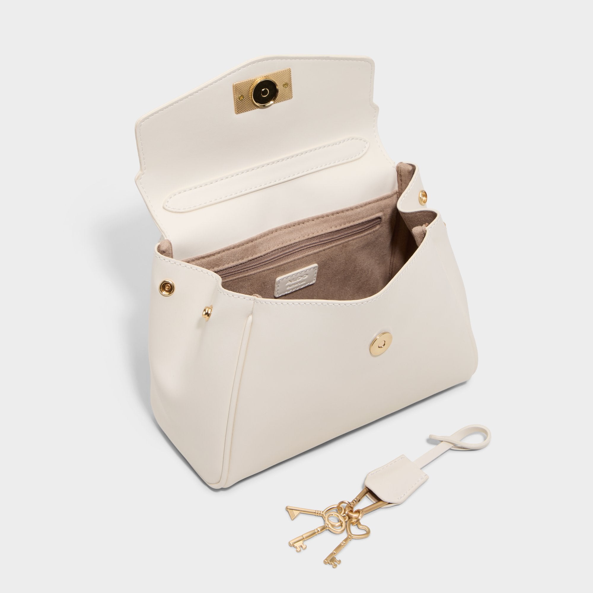 Aldo Heartkeepermid sac à main blanc cadenas