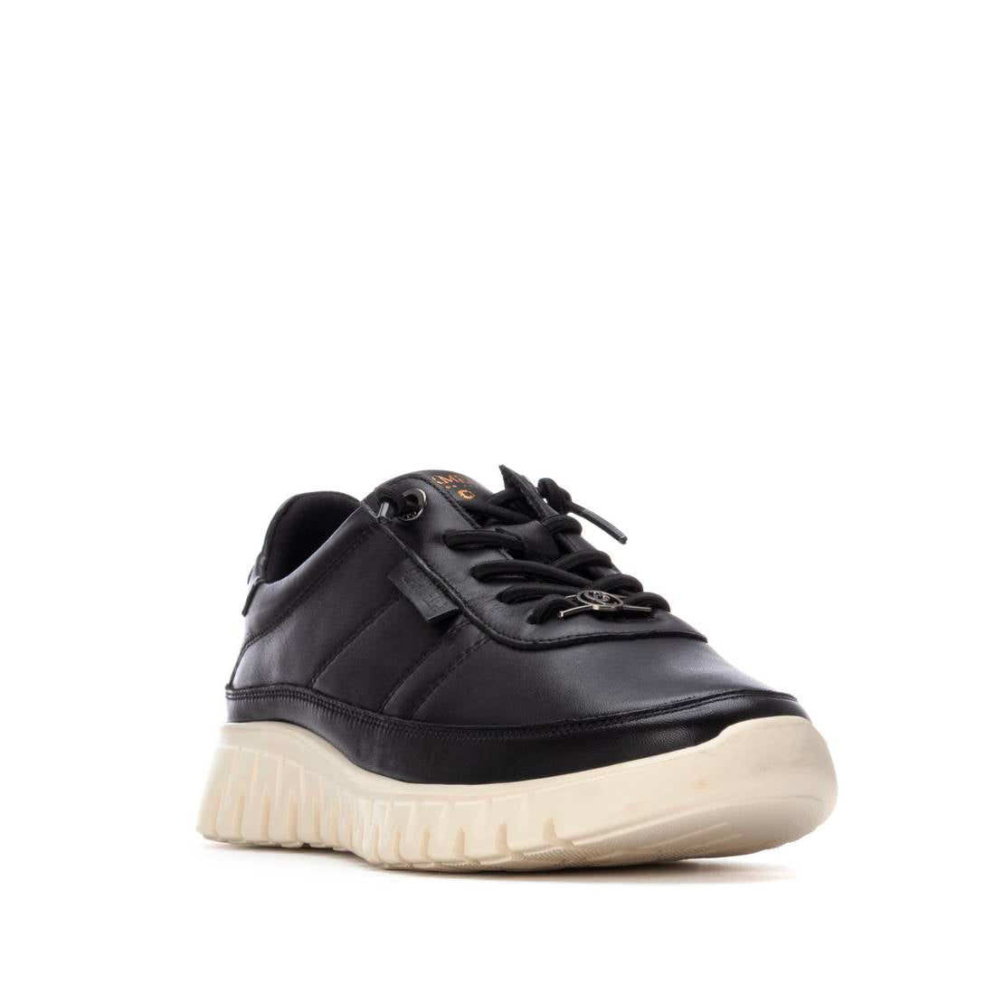 Carmela 16252502 baskets cuir noir à lacets