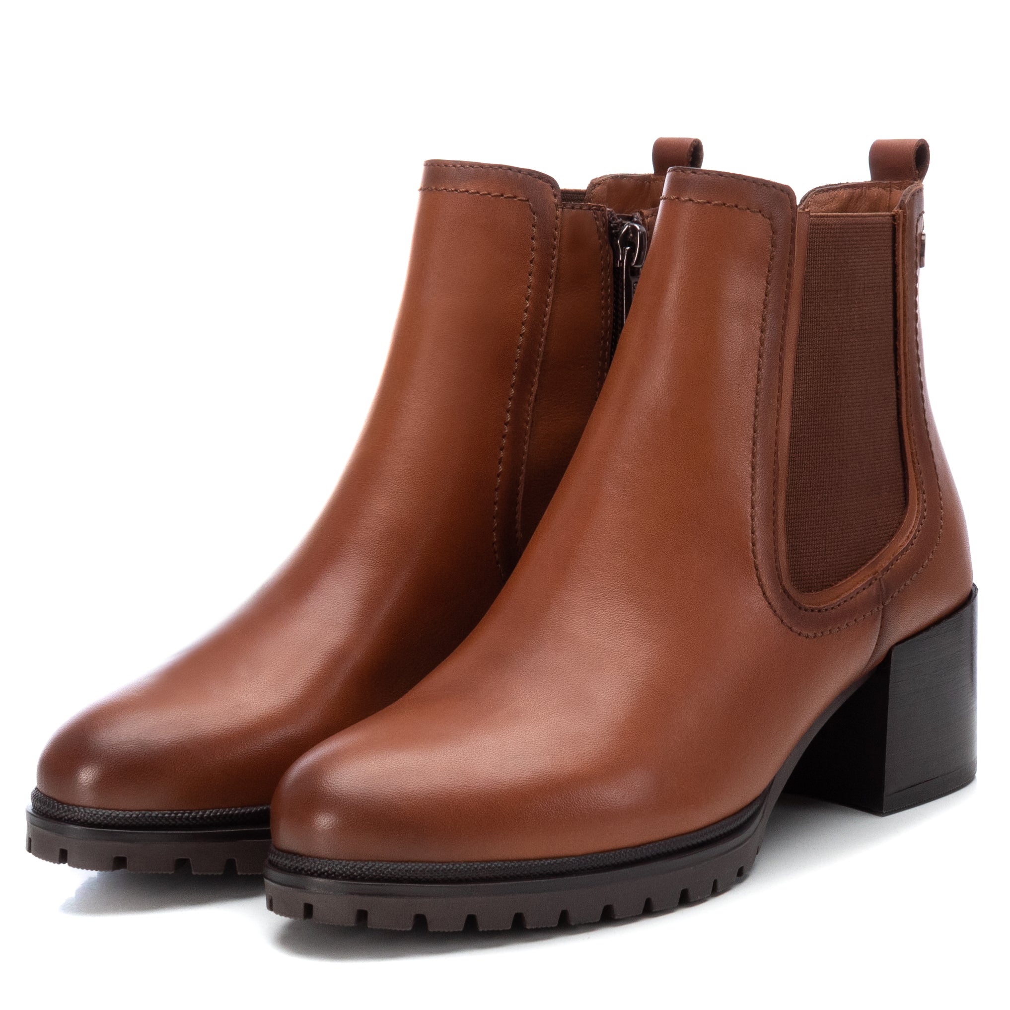 Carmela 16004403 boots chelsea cuir marron 6 cm