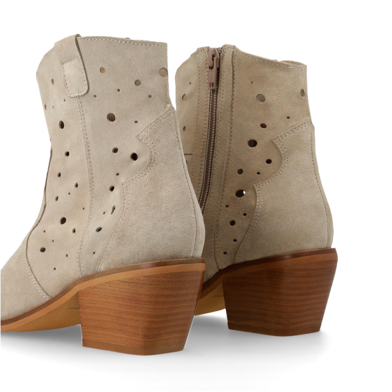 LODI PORTURI bottines cuir beige femme