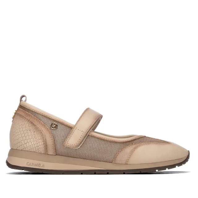 Carmela 16435303 ballerine scratch beige métalisé