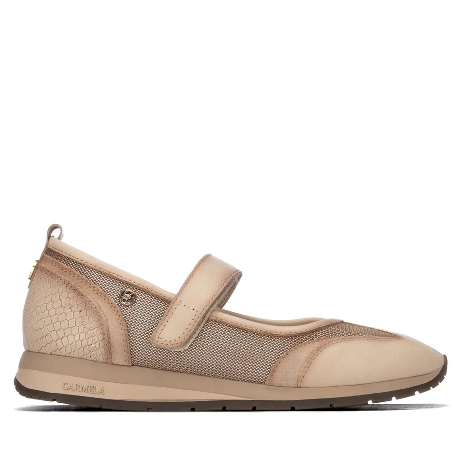 Carmela 16435303 ballerine scratch beige métalisé