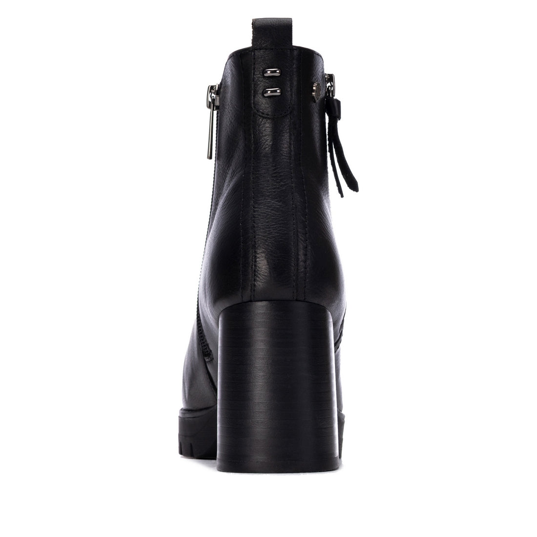 Carmela 16428301 bottine cuir noir talon moyen