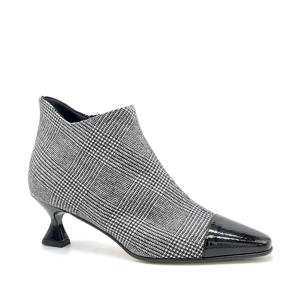 Bottines Elata 55535 prince de Galles talon 5,5 cm