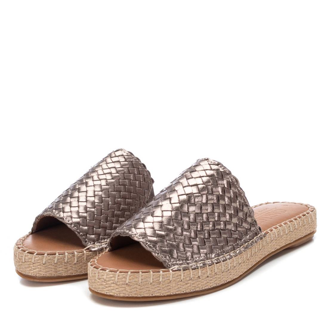Carmela 16048702 sandales cuir gris tressé