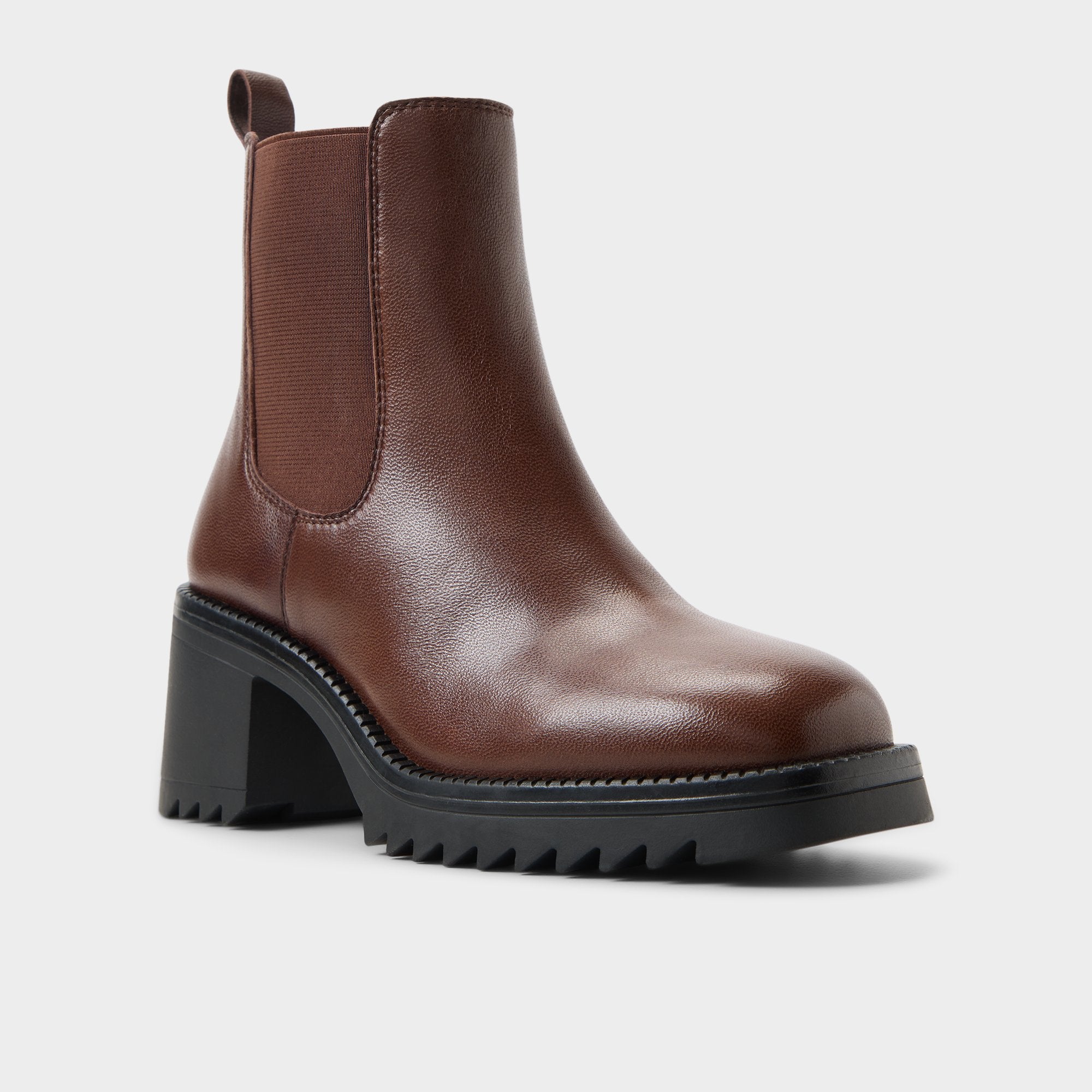 ALDO Anneliese bottines marron talon stable