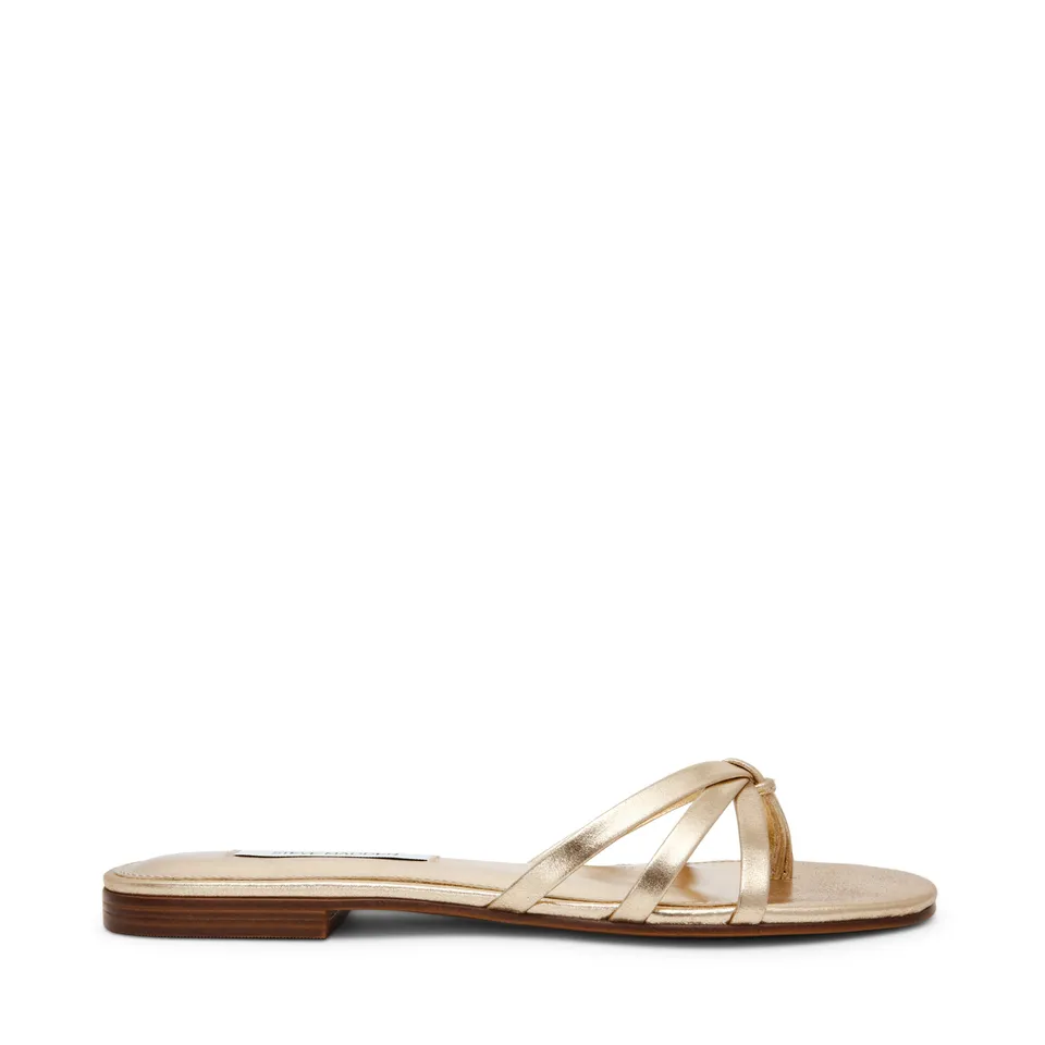 Steve Madden Calissi sandale plate cuir doré
