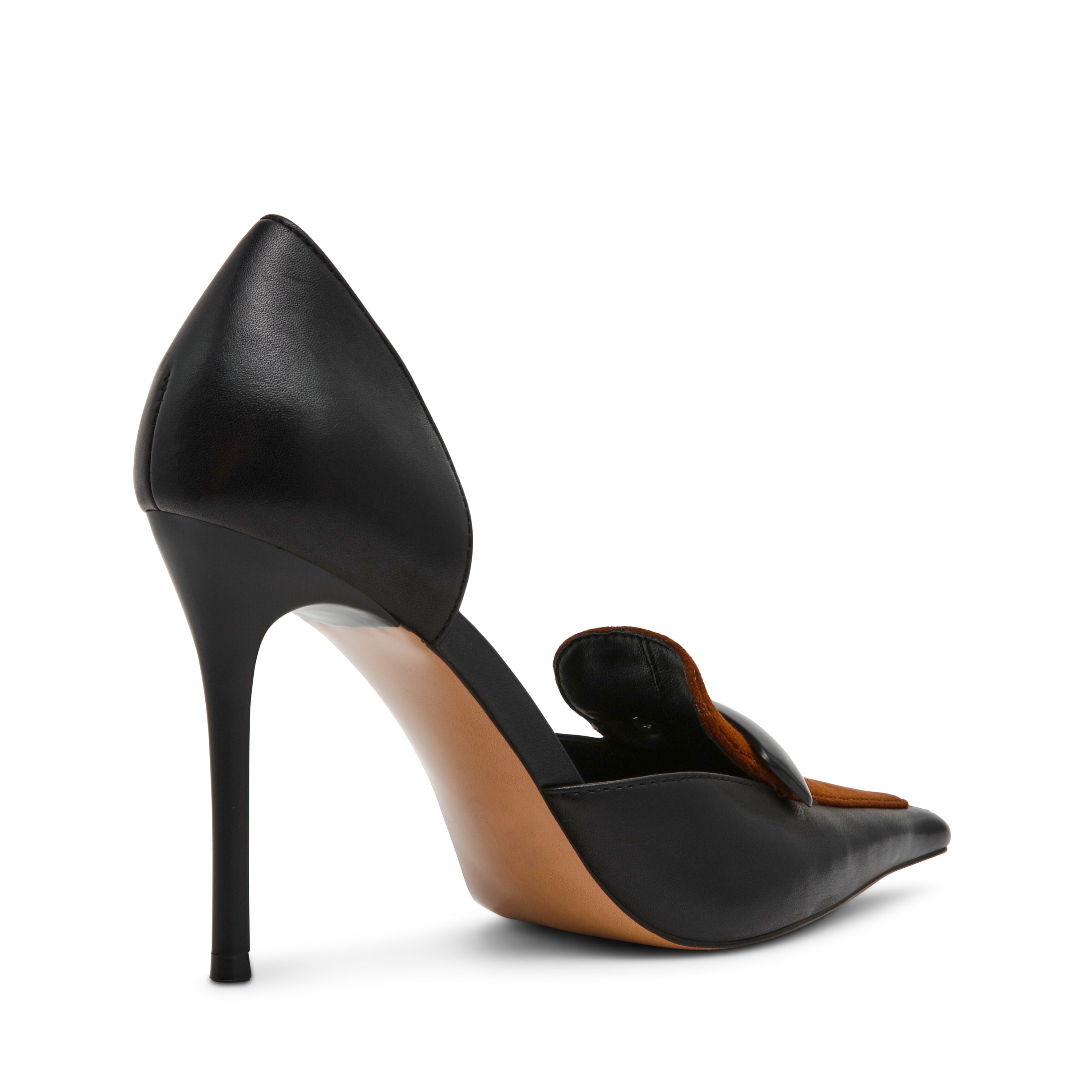 Steve Madden Delphini escarpins cuir noir talon 9,7 cm