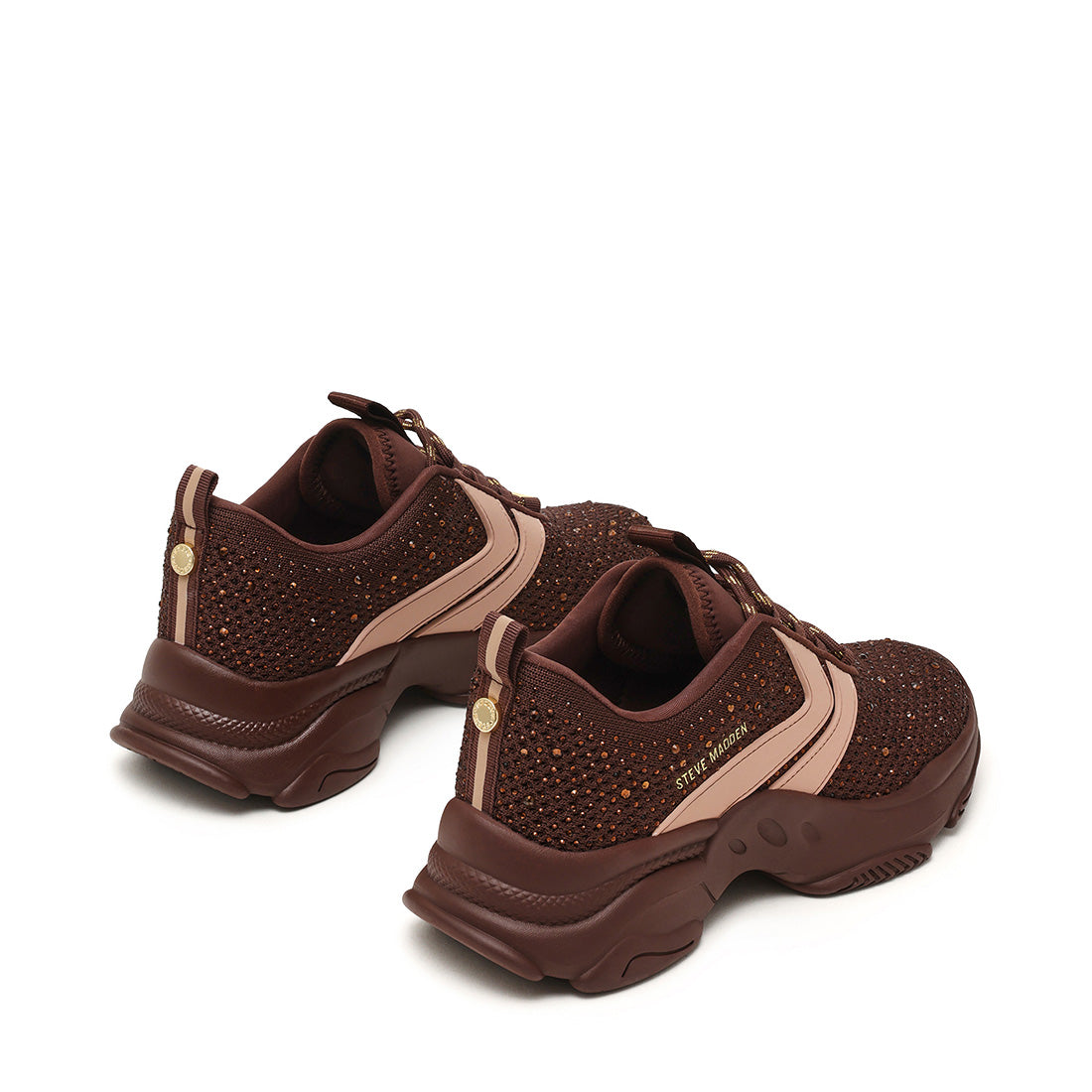 Steve Madden ST-RE baskets femme marron taupe lacets