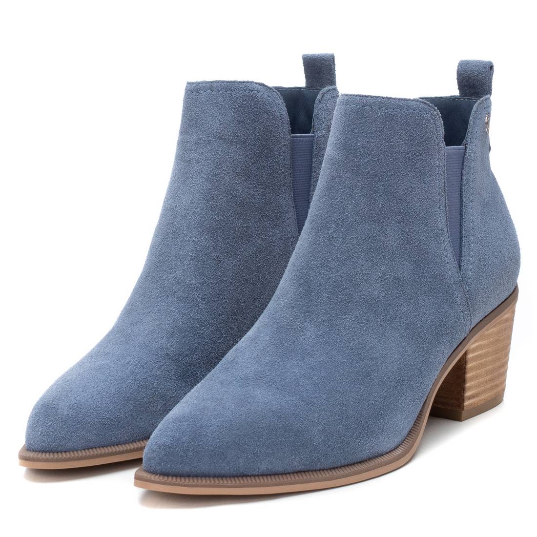 Carmela 160619 16061907 bottine cuir bleue talon 6 cm