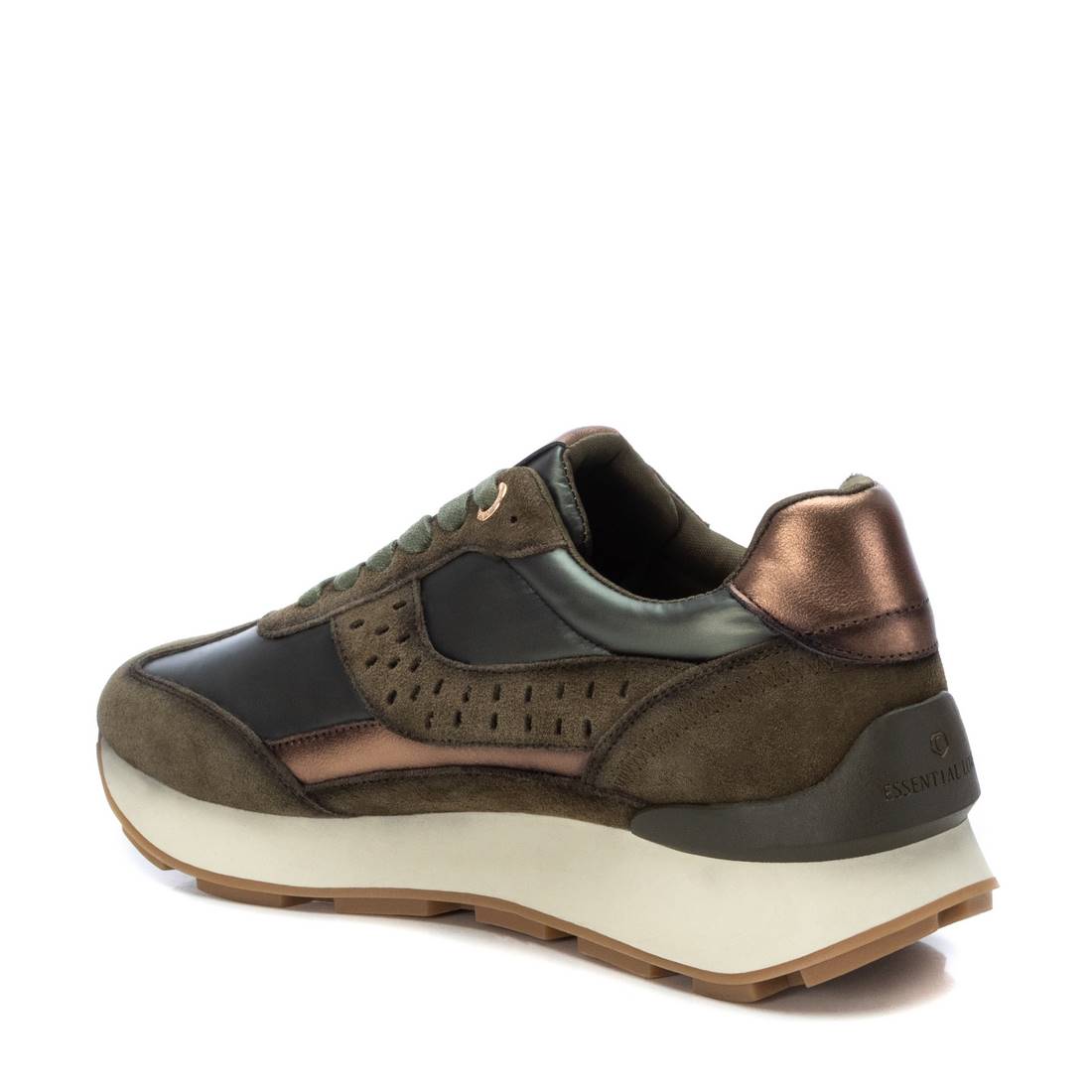 Carmela 16116602 basket femme verte cuir véritable