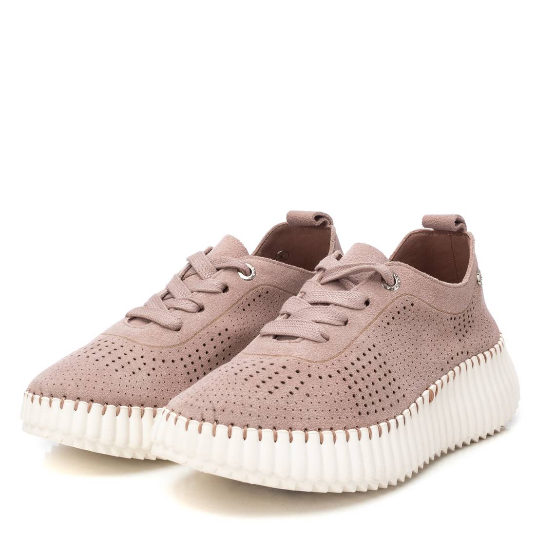 Carmela 16232507 mocassin cuir nude plat