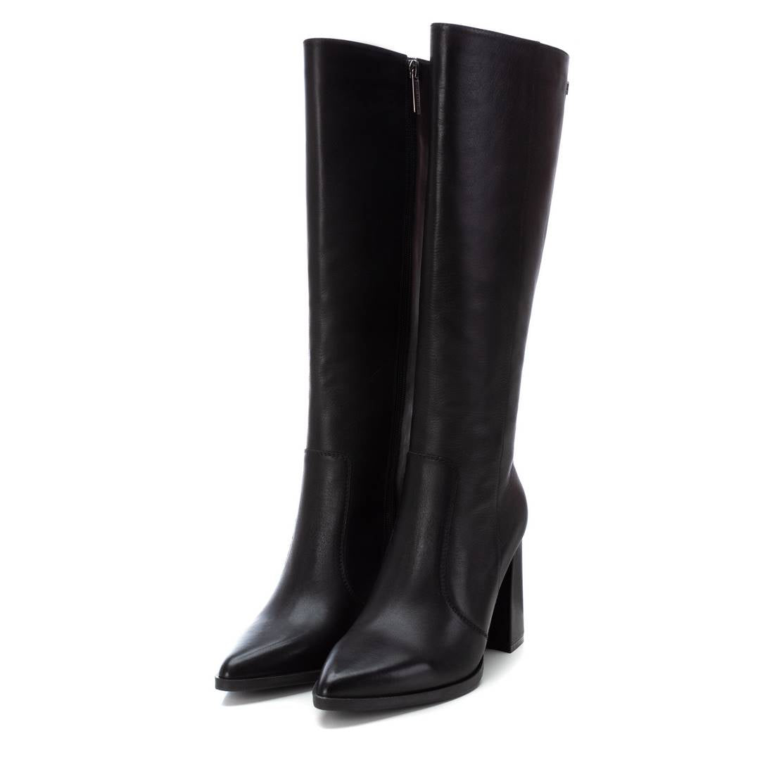 Carmela 16187601 bottes cuir noir talon 9 cm