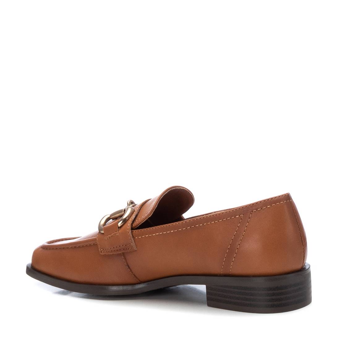 Carmela 16123401 mocassin cuir marron bout carré
