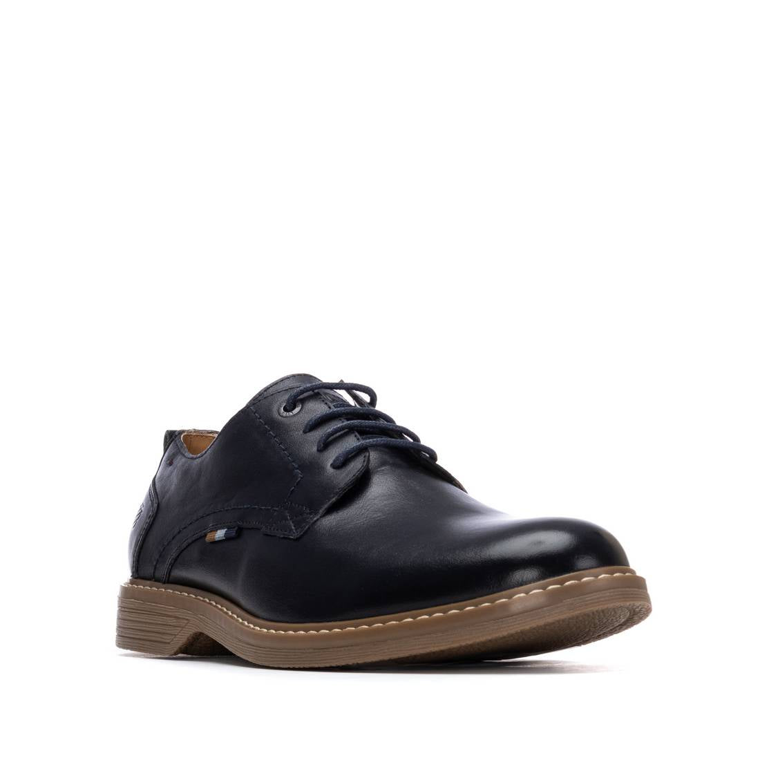 Carmela 16390402 derby homme bleu cuir lisse