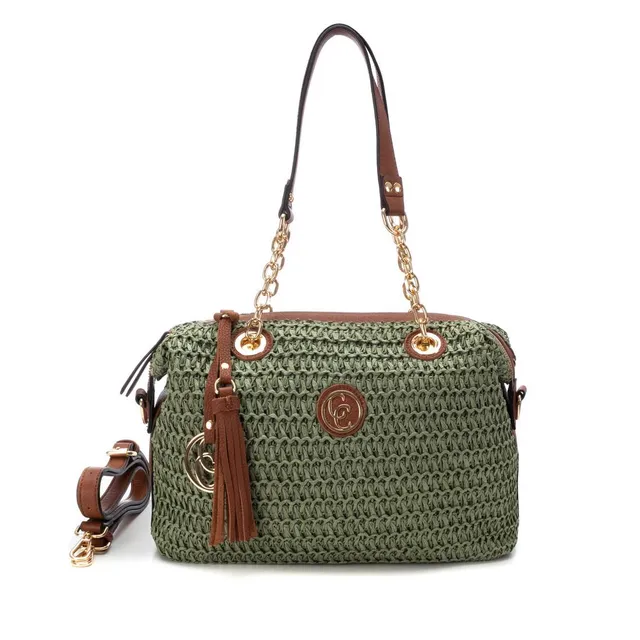 Carmela 18608703 sac épaule raphia vert 36 cm