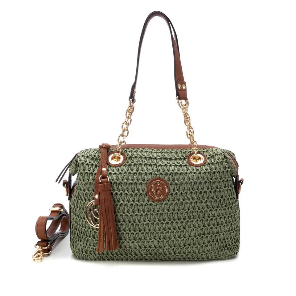 Carmela 18608703 sac épaule raphia vert 36 cm