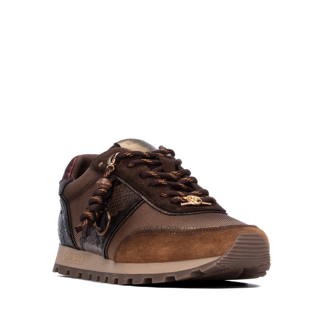 Carmela 16423701 baskets femme marron cuir