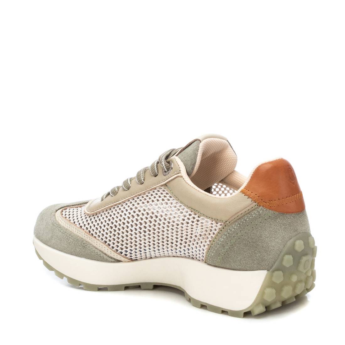 Carmela 16143002 baskets cuir vert à lacets