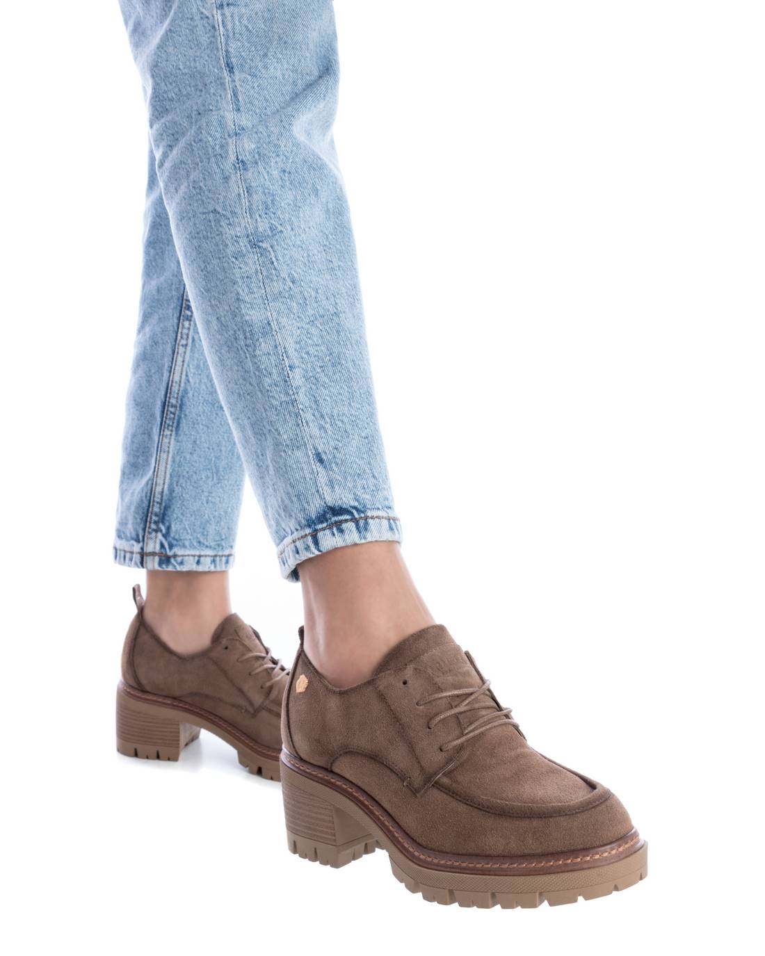 Carmela 16113301 derby cuir marron talon 7 cm