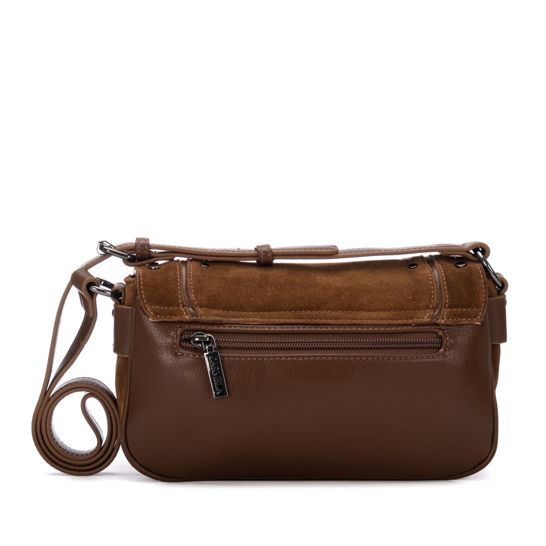 Carmela 18623602 sac bandoulière camel clouté