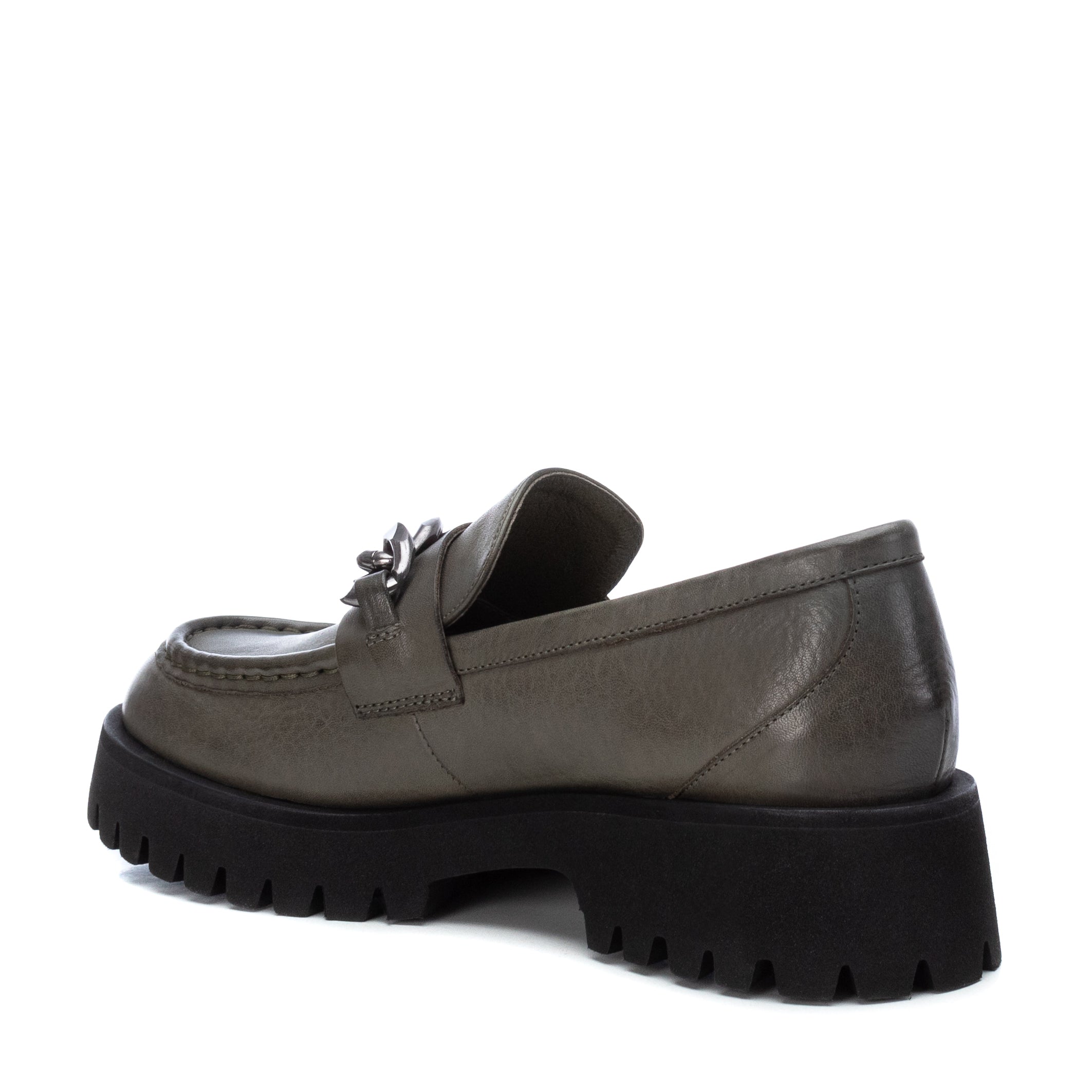 Carmela 16035804 mocassin femme vert cuir plat