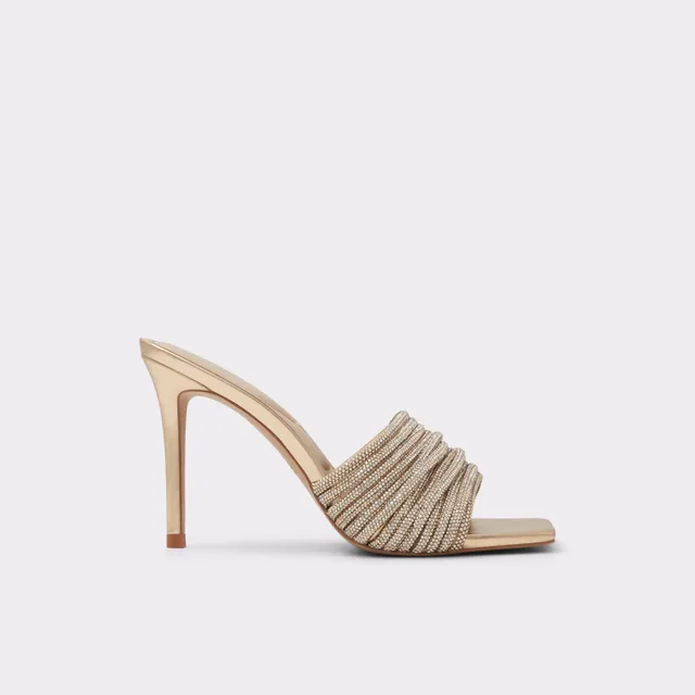ALDO Marielle mules dorées à talon strass