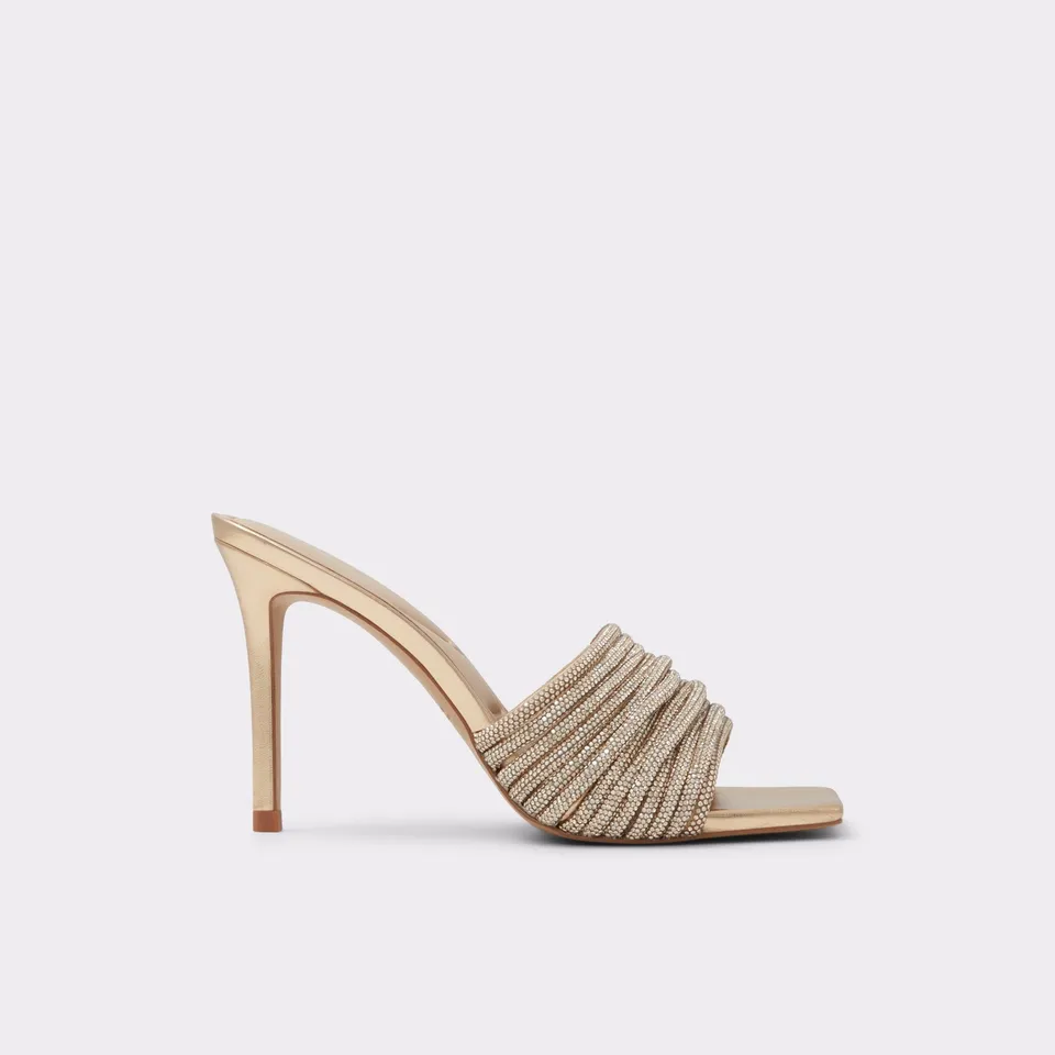 ALDO Marielle mules dorées à talon strass