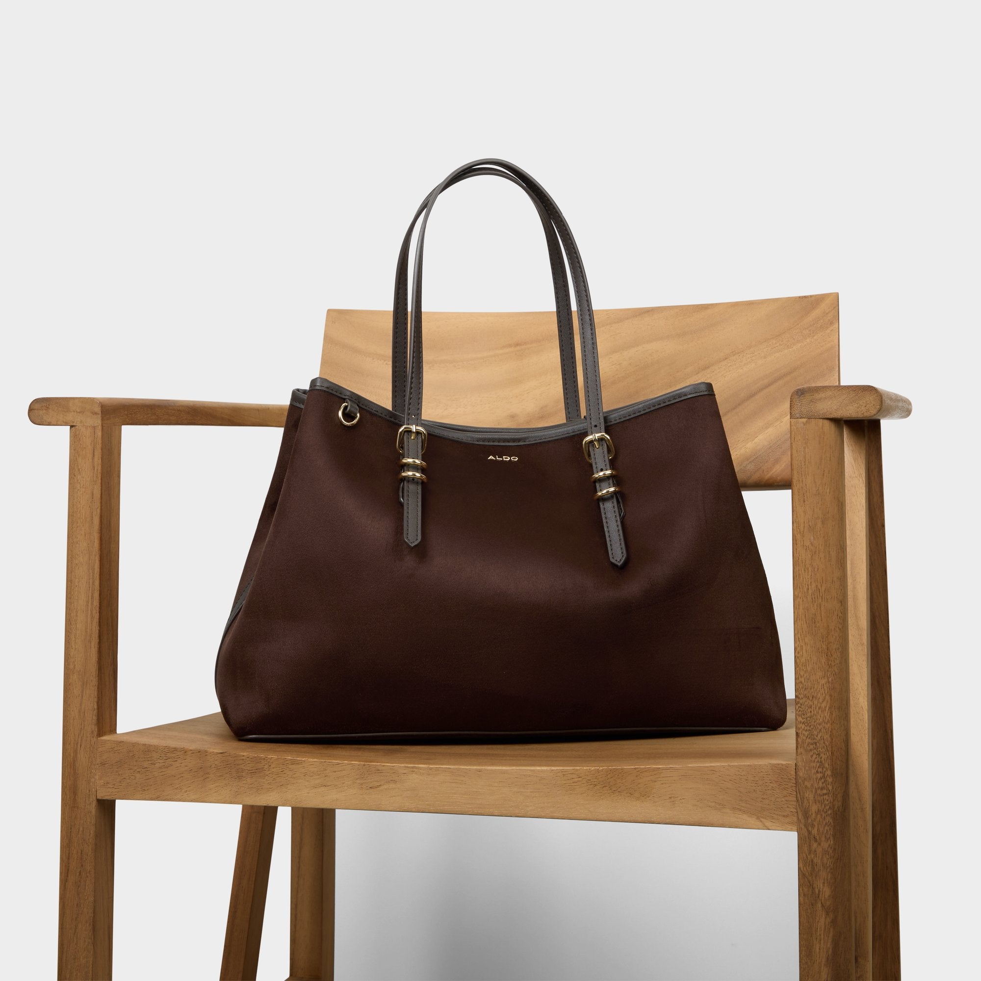 ALDO Isedriaa sac à main marron matelassé tissé