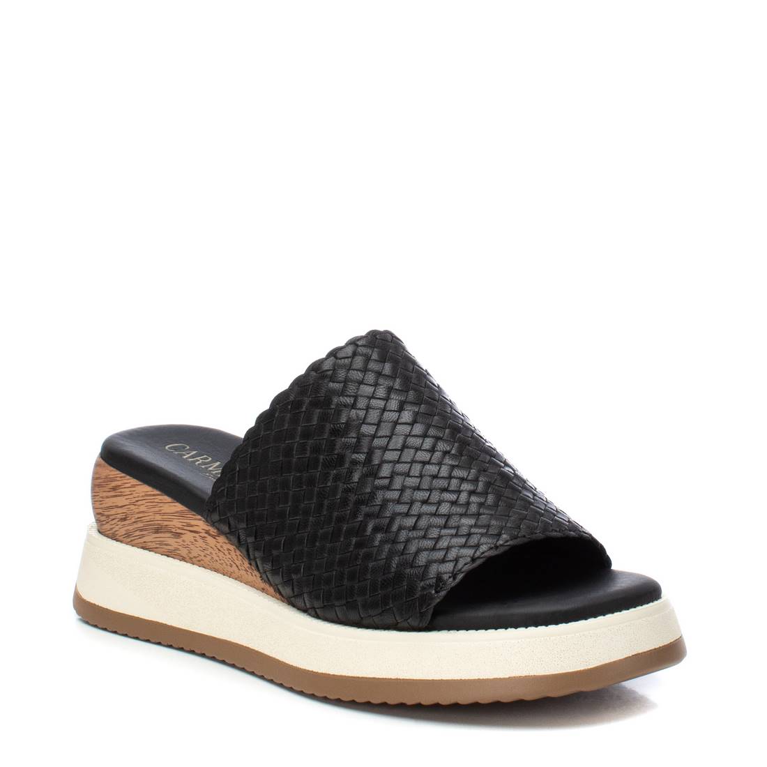 Carmela 16154702 sandales compensées cuir noir