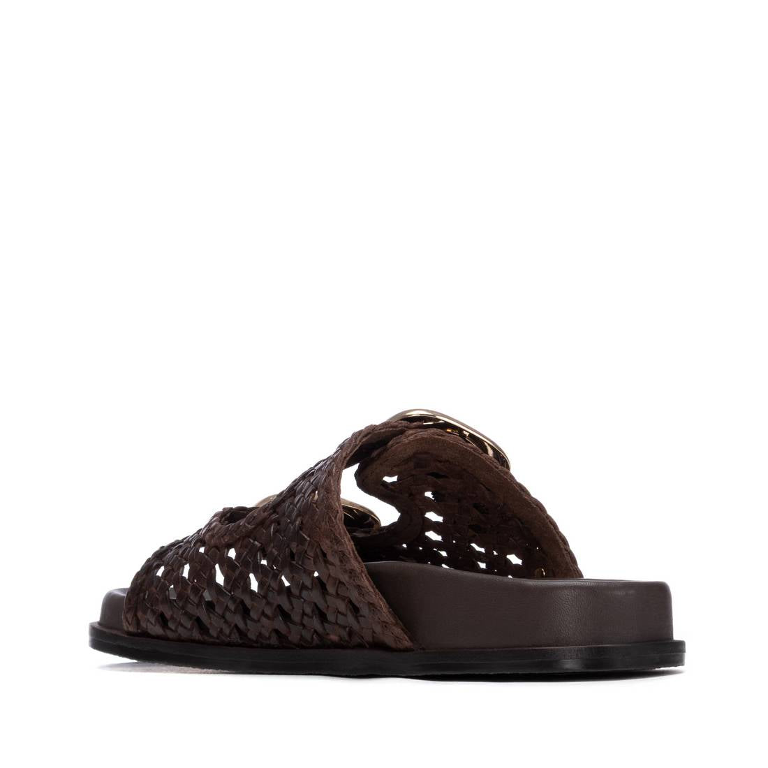 Carmela 16305804 sandales plates cuir marron