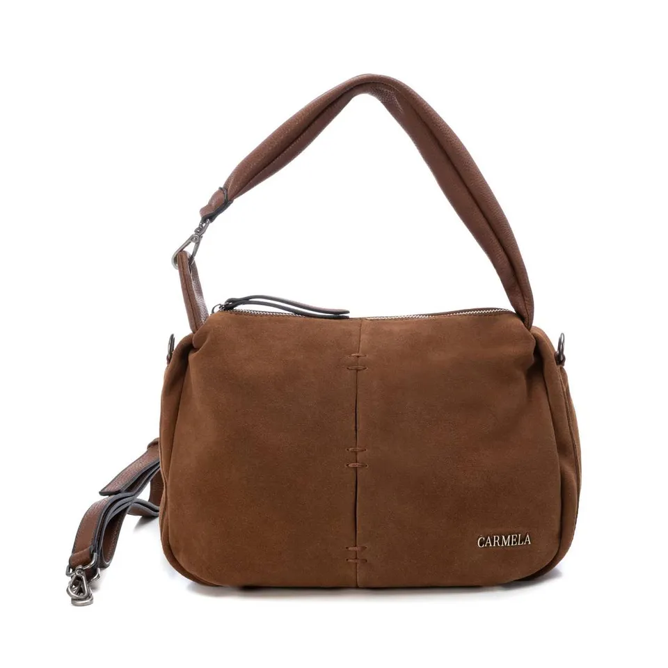 Carmela 18600703 sac bandoulière marron cuir suédé