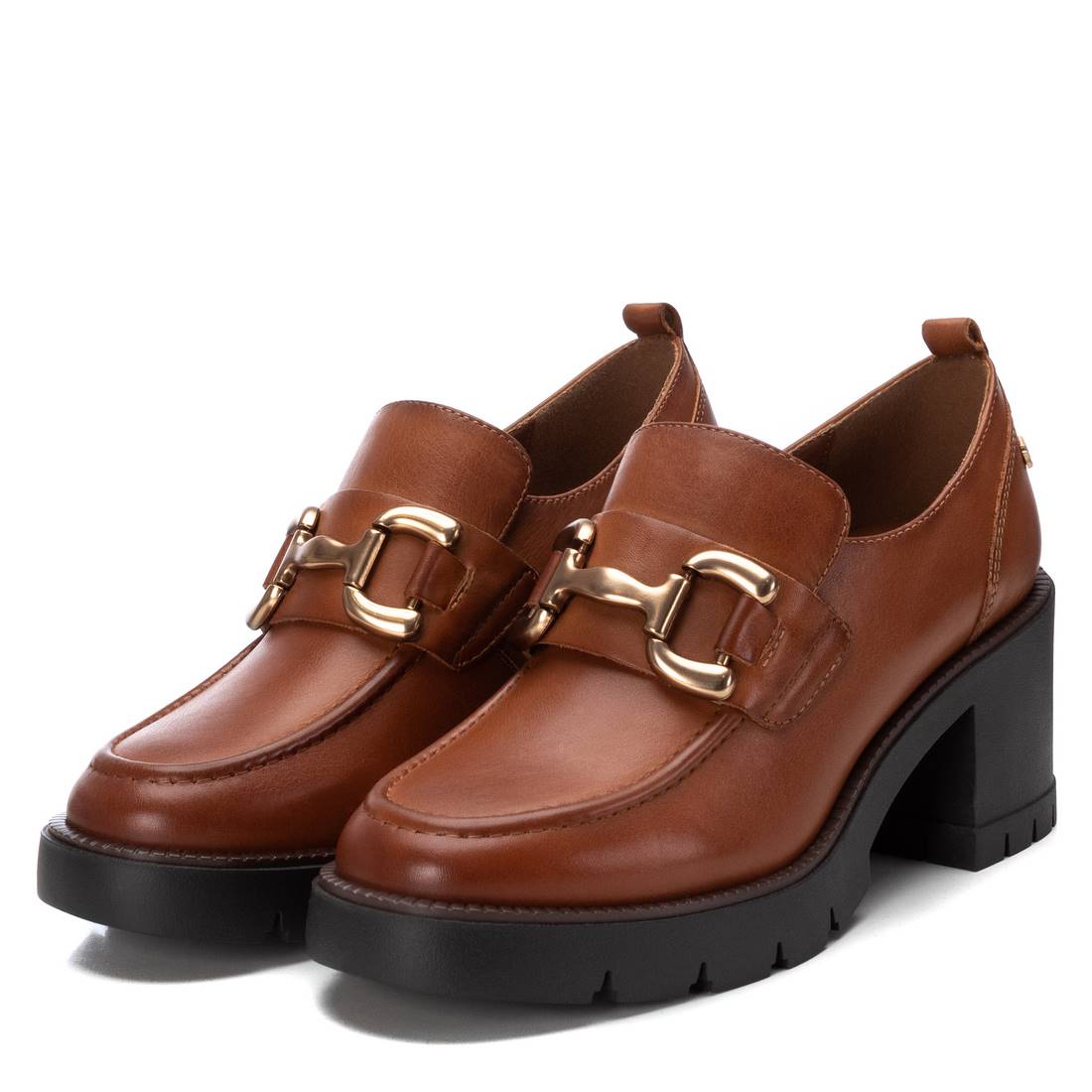 Carmela 16189902 mocassin marron cuir talon 7 cm