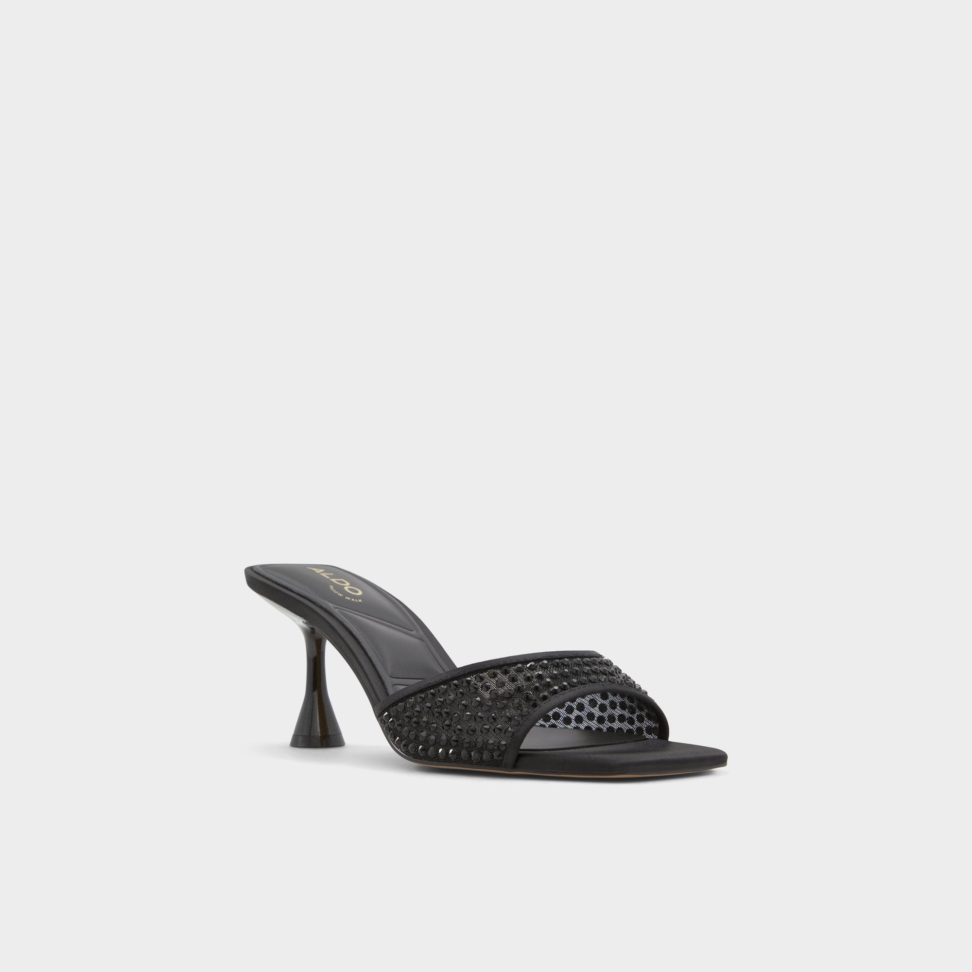 ALDO Agatha mules talon noir strass