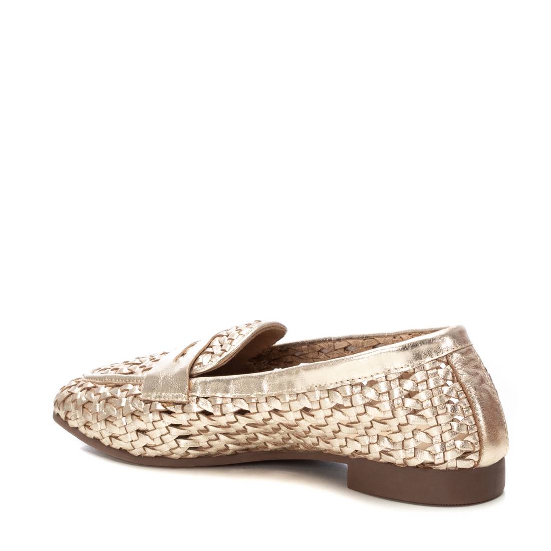 Carmela 16241003 mocassins femme doré cuir tressé