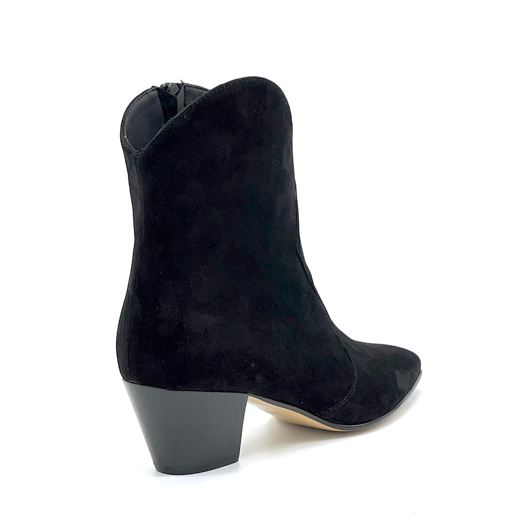 Elata 55537 boots texanes daim noir talon 5,5 cm pointure 37