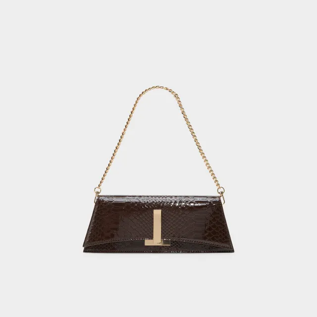 Aldo Mmychaelaa pochette marron imprimé animal