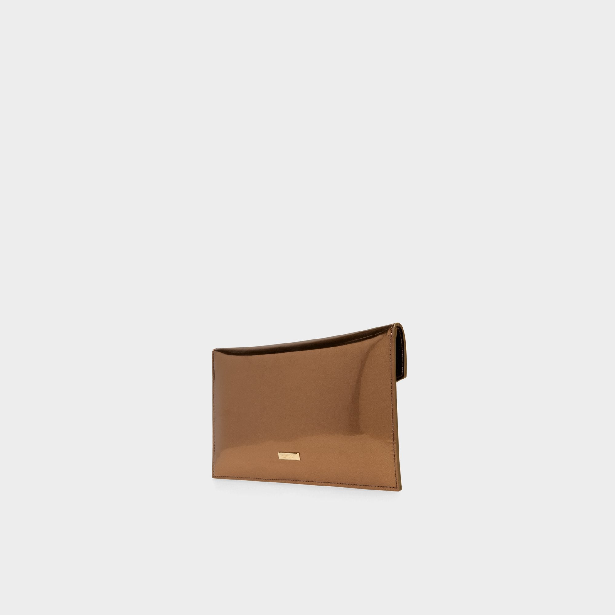 Aldo Larriblingg pochette bronze soirée métallisée