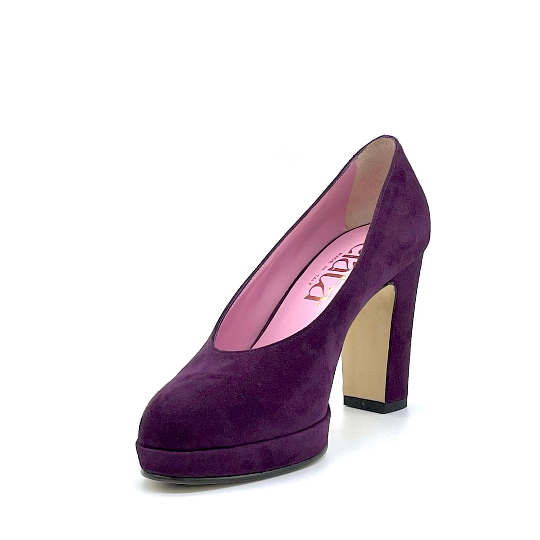 Elata 54508 escarpins daim violet 37 talon 9,5 cm