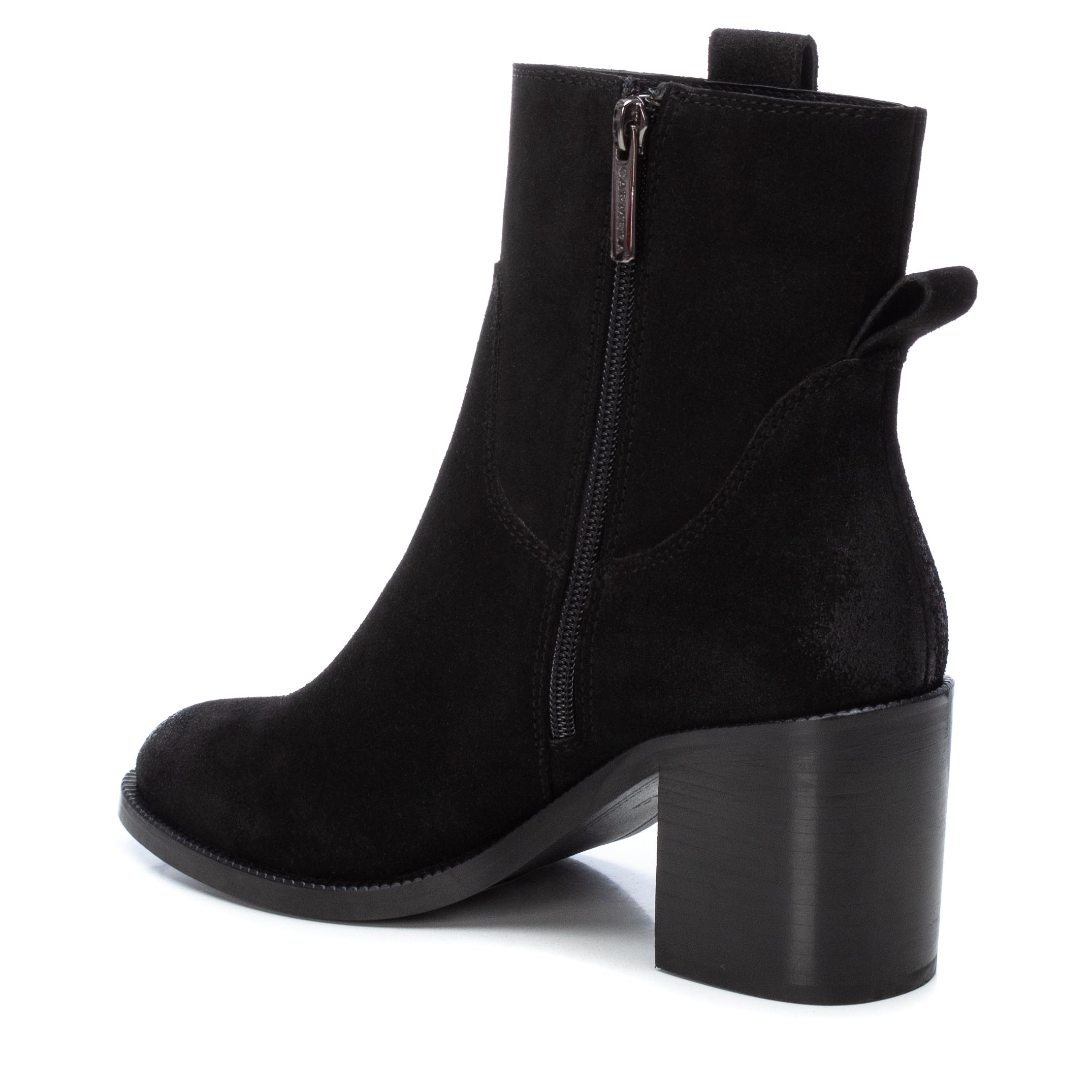 Carmela 16006003 bottines suède noir talon 7 cm