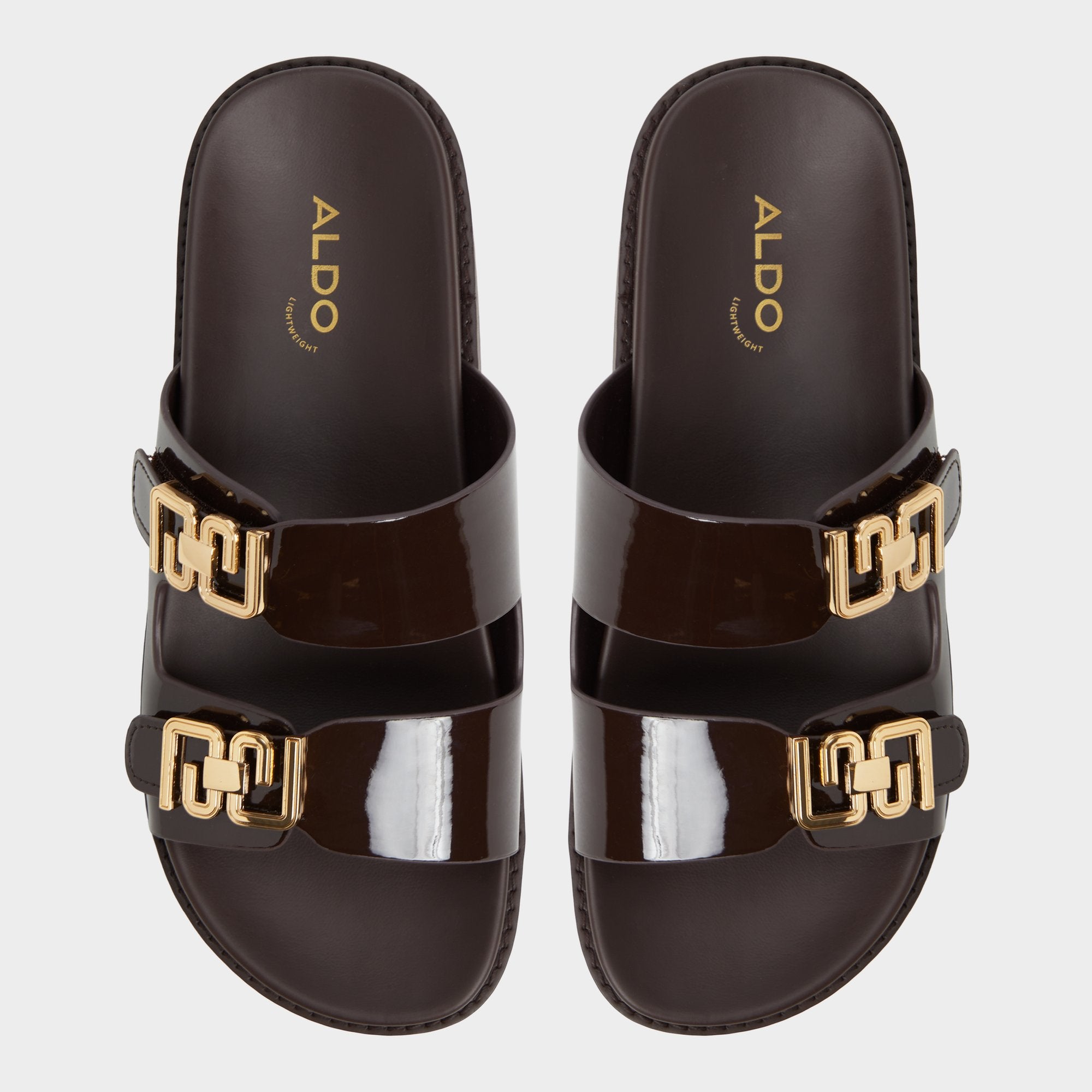 ALDO Alessie mules plates marron boucle