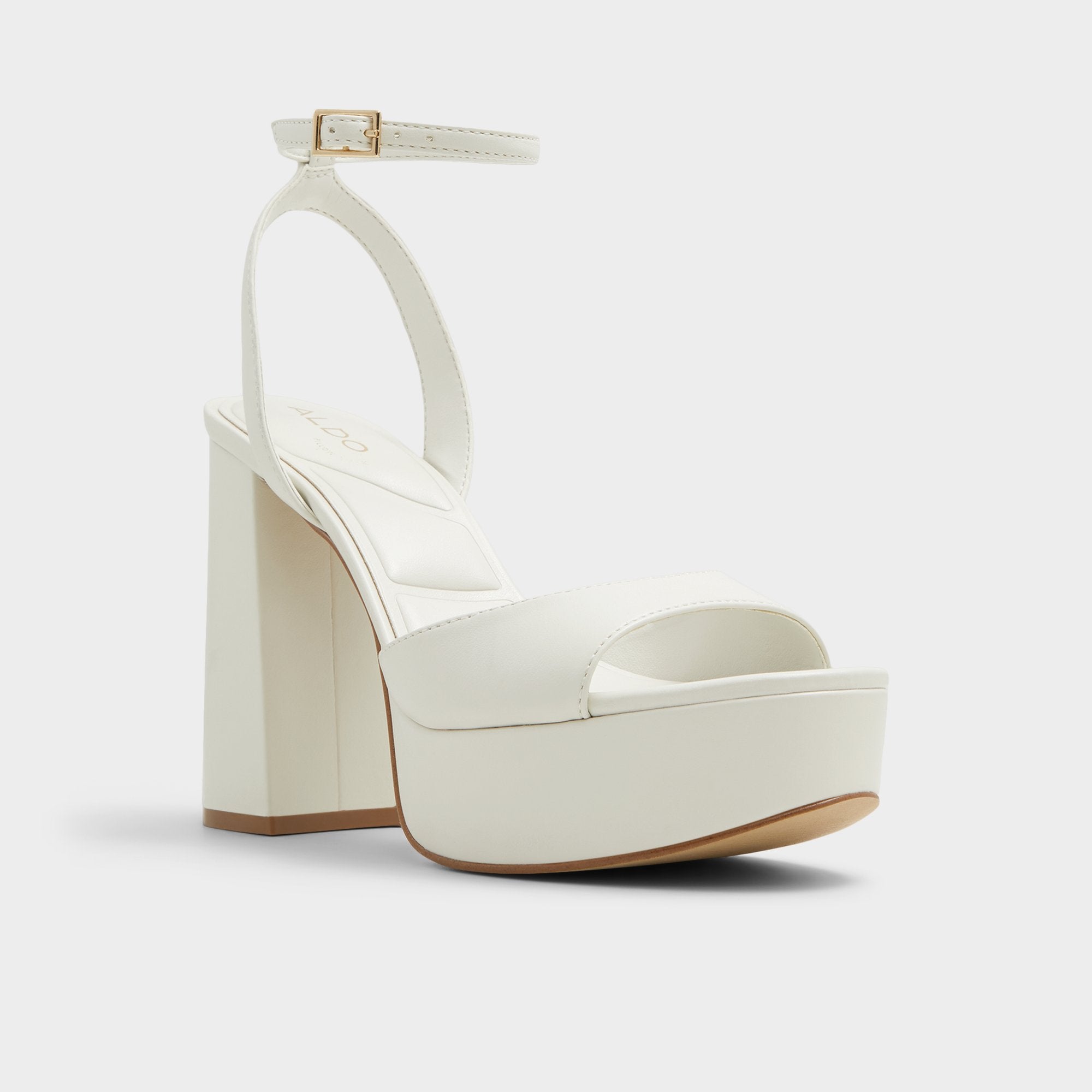ALDO Valoria sandales talons compensés blanc